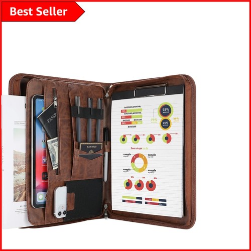 Brown faux leather executive - brown,