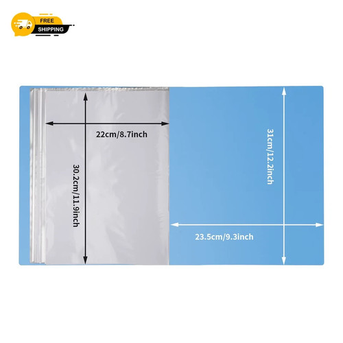 Binder with plastic sleeves - binder,