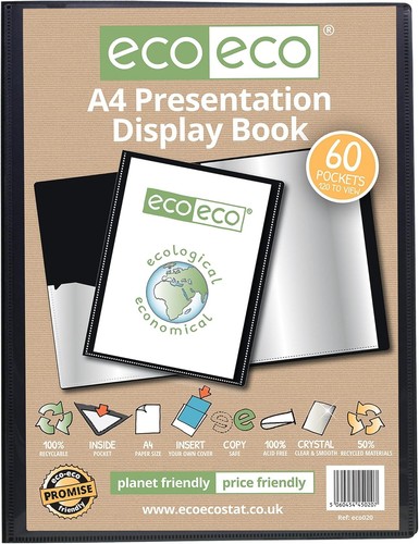 Elegant black display book - a4,