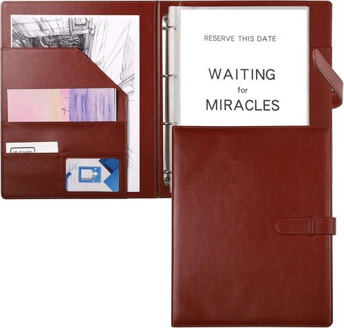 Portfolio folder with - with, ring