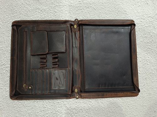 Buffalo leather portfolio - buffalo,